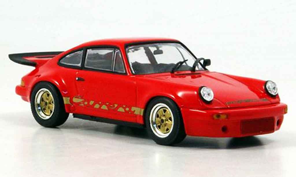 Porsche 911 RS 1/43 Minichamps RS Carrera 3.0 red diecast model cars
