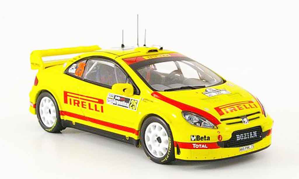 Peugeot 307 WRC 1/43 IXO WRC no.25 pirelli rallye argentine 2006 diecast model cars