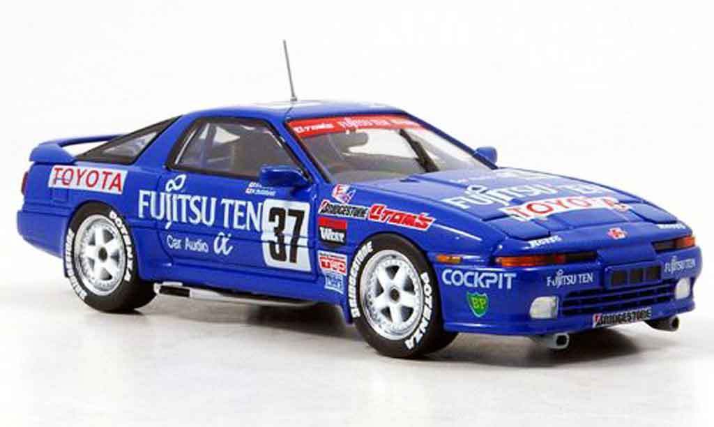 Toyota Supra 1/43 Ebbro fujitsu blue no.37 diecast model cars