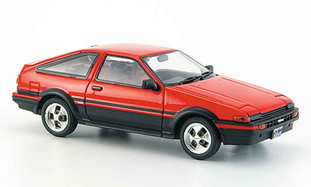 Toyota Trueno 1/43 Ebbro sprinter (ae86) red black diecast model cars