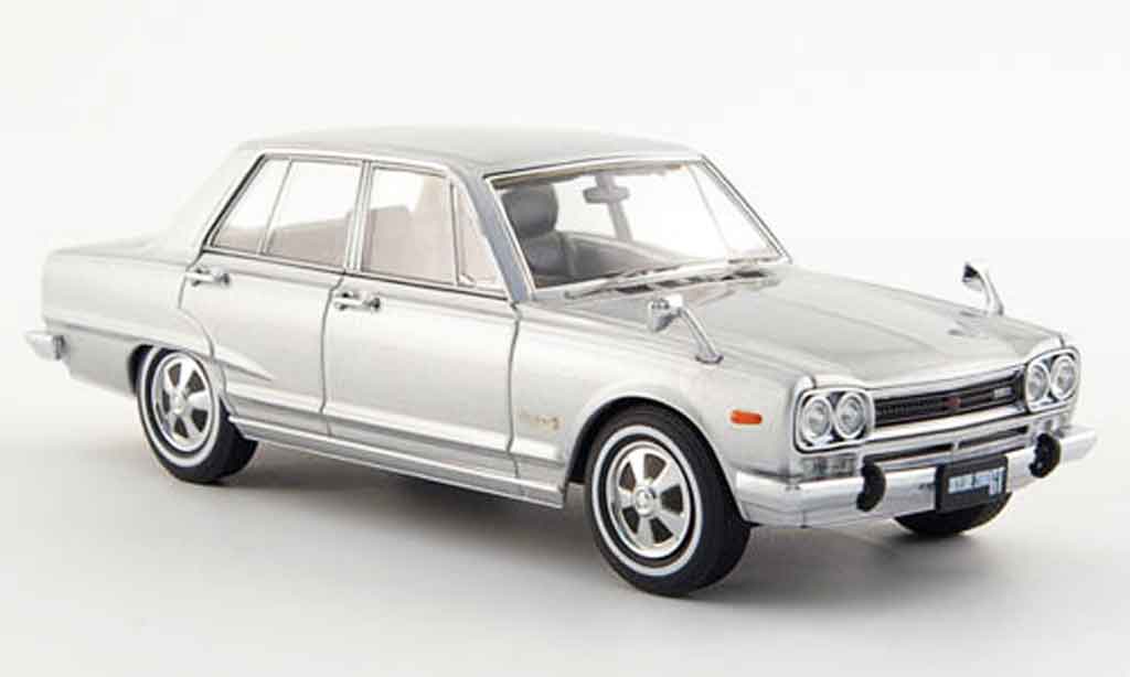 Nissan Skyline 2000 1/43 Ebbro 2000 GT (GC10) grey metallisee 4 Turer 1968 diecast model cars