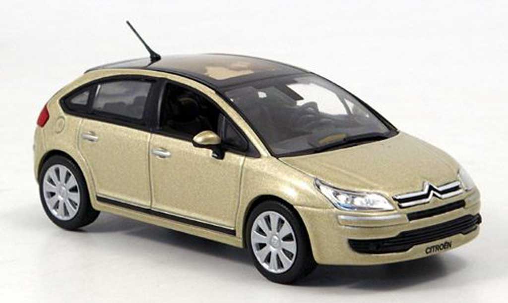 Citroen C4 1/43 Norev Saloon beige 5-portes 2004 diecast model cars