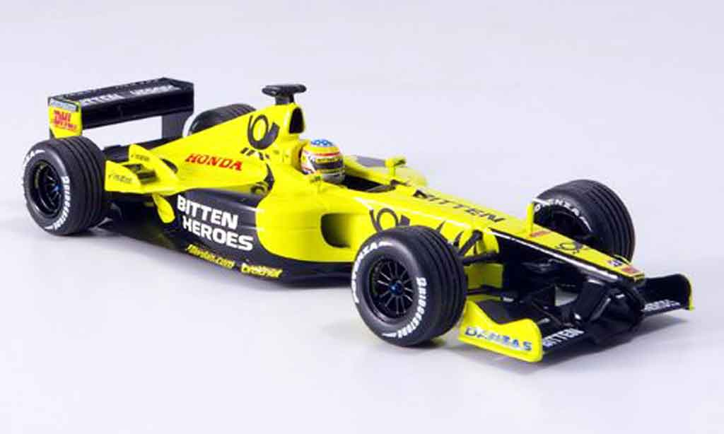 Honda F1 1/43 Minichamps Jordan MP4 5 Takuma Sato Testing Barcelona 2002 diecast model cars