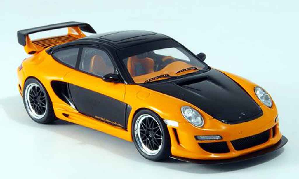 Gemballa GTR 650 1/43 Spark 650 black orange 2007 diecast model cars