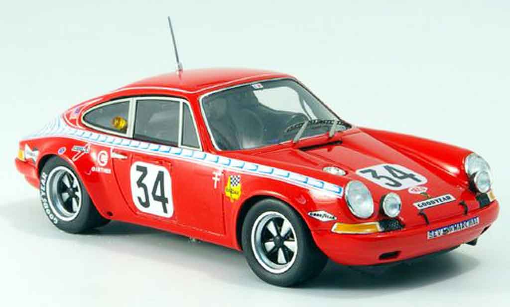 Porsche 911 1/43 Spark S No.34 Le Mans 1971 diecast model cars