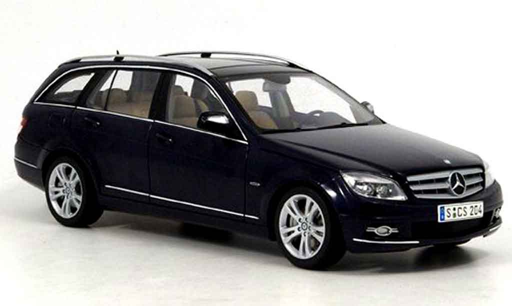 Mercedes Classe C 1/18 Autoart break t-modell avantgarde blue 2007 diecast model cars
