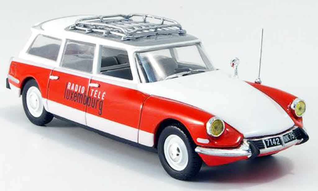 Citroen ID 19 1/43 Norev break rtl red white 1963 diecast model cars