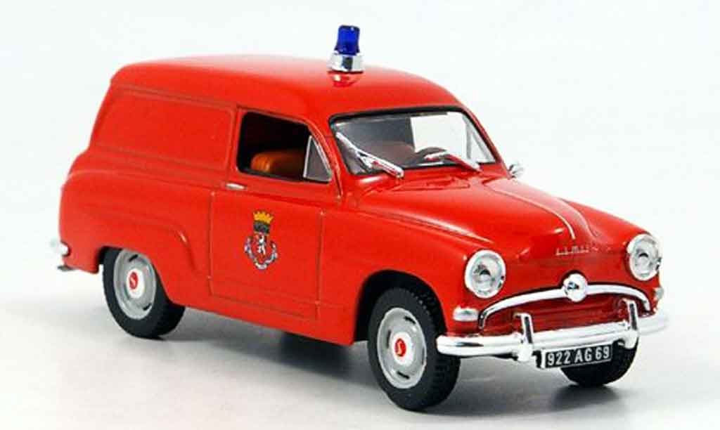 Simca Aronde 1/43 Norev lieferwagen pompiers diecast model cars
