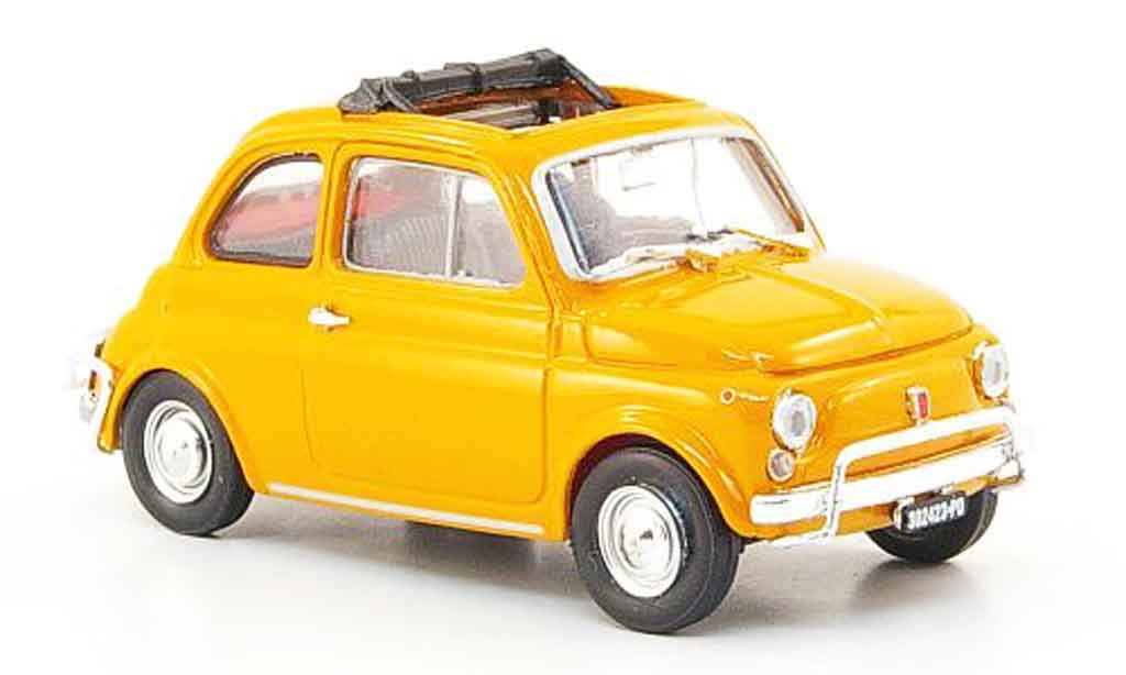Fiat 500 1/43 Brumm L orange 1968 diecast model cars