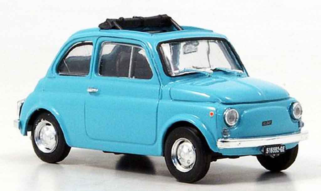 Fiat 500 1/43 Brumm R blue 1972 diecast model cars