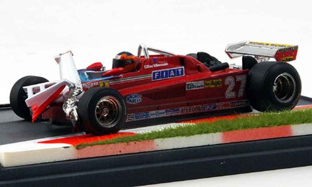 Ferrari 126 1981 1/43 Brumm 1981 CK turbo villeneuve gp kanada diecast model cars