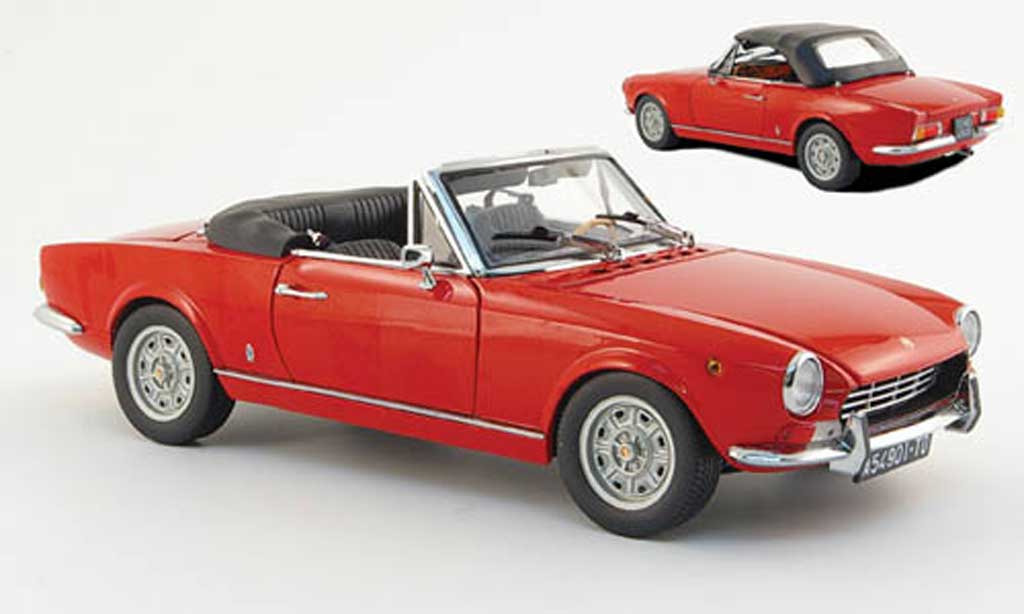 Fiat 124 Spider 1/18 Sun Star Spider (as1) red diecast model cars