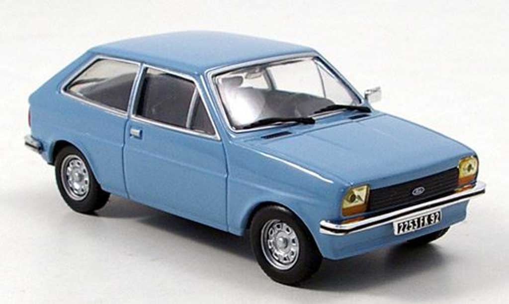 Ford Fiesta 1976 1/43 Hachette 1976 MK I greyblue diecast model cars