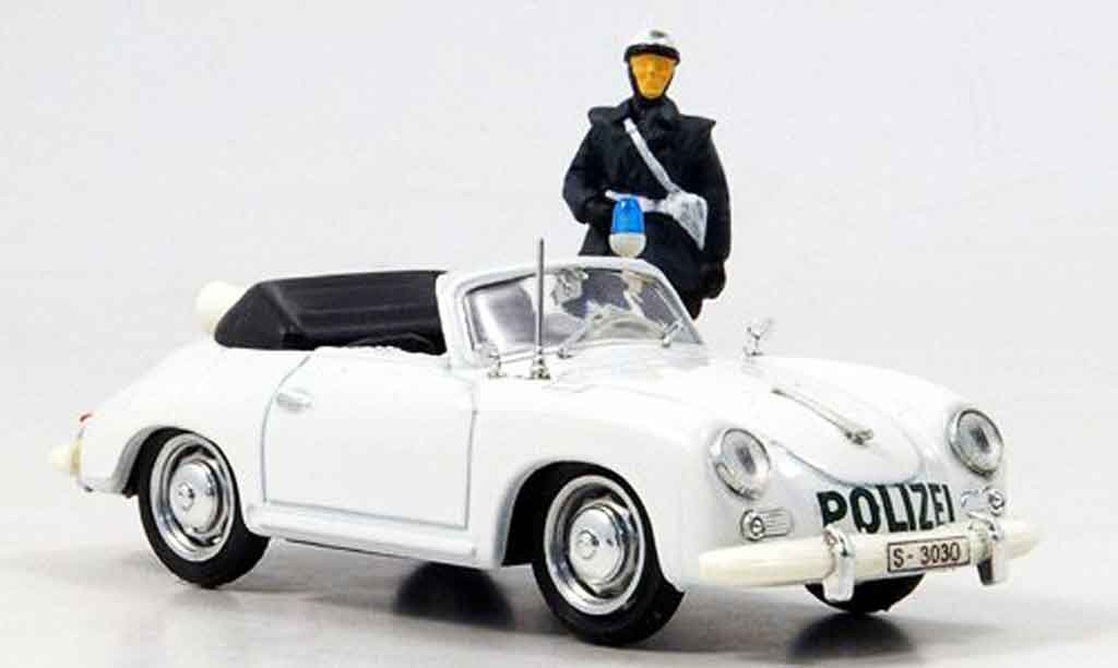 Porsche 356 1952 1/43 Brumm 1952 police Deutschland avec Figur diecast model cars