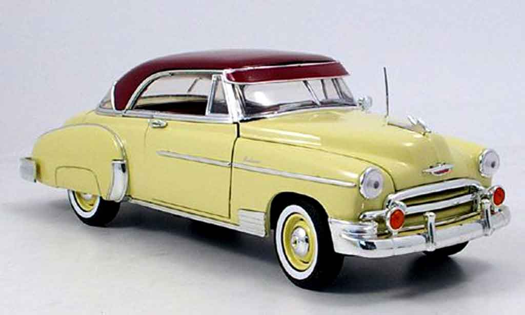 Chevrolet Bel Air 1950 1/18 Motormax 1950 beige red diecast model cars