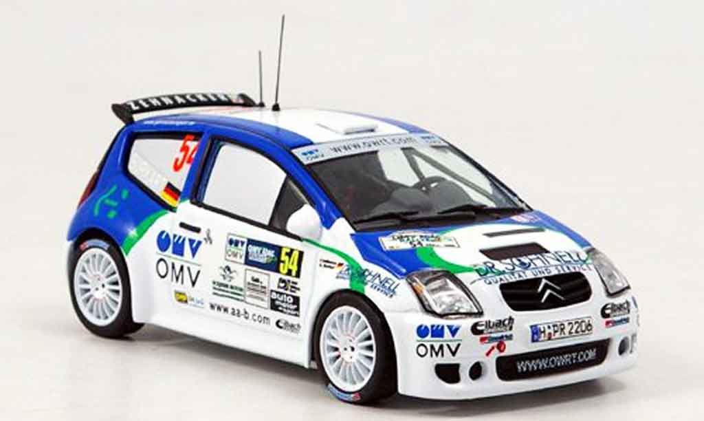 Citroen C2 S1600 1/43 IXO S1600 no.54 omv rallye deutschland 2006 diecast model cars