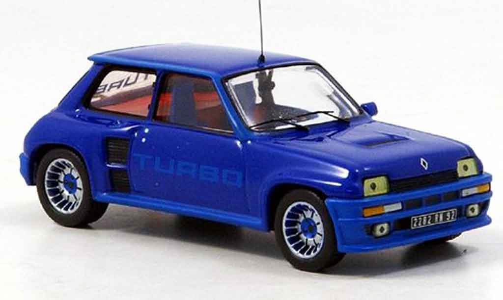 Renault 5 Turbo 1/43 IXO Turbo i blue 1982 diecast model cars