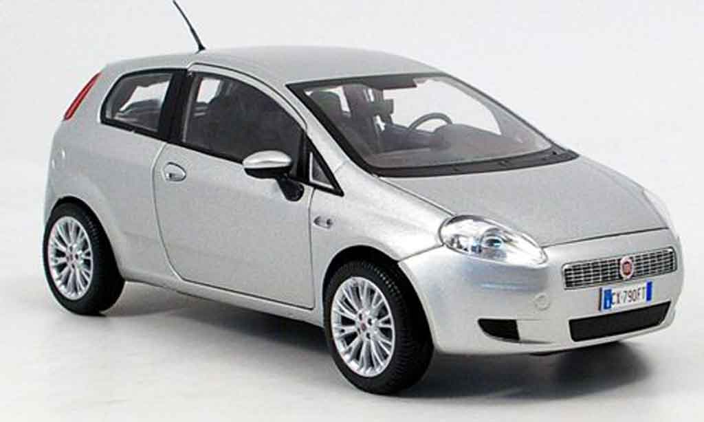 Fiat Grande Punto 1/18 Mondo Motors grey 2007 diecast model cars