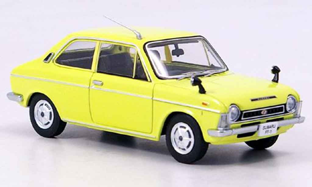 Subaru FF 1/43 Ebbro 1 1100 sports yellow 1969 diecast model cars