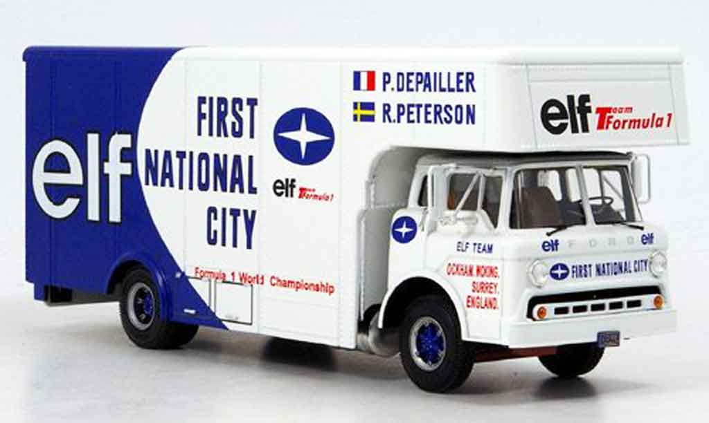 Ford Type C Team Elf 1/43 Exoto Team Elf Transporter Formule 1 diecast model cars