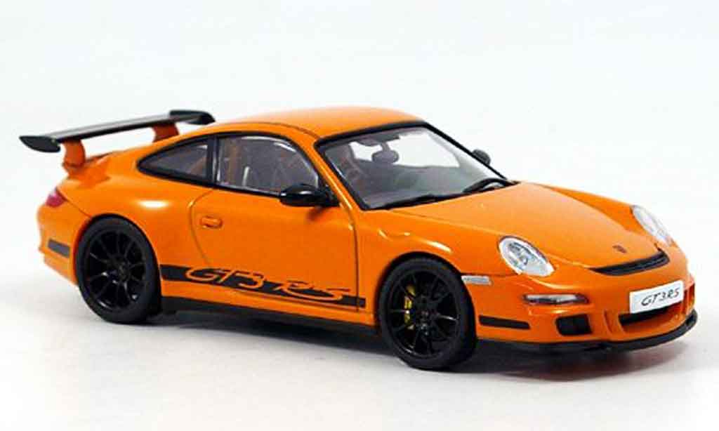 Porsche 997 GT3 RS 1/43 Autoart GT3 RS orange black diecast model cars