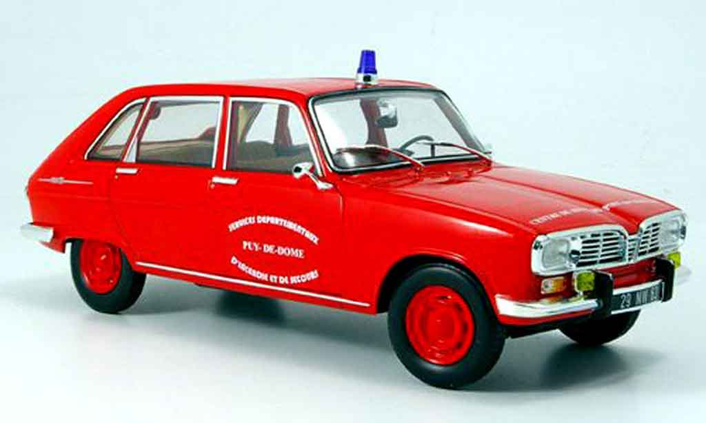 Renault 16 1/18 Norev pompiers pont du chateau 1968 diecast model cars