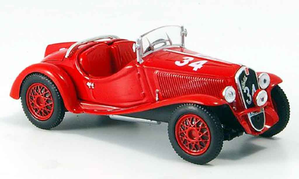 Fiat Balilla 1/43 Norev Sport Mille Miglia red 1937 diecast model cars
