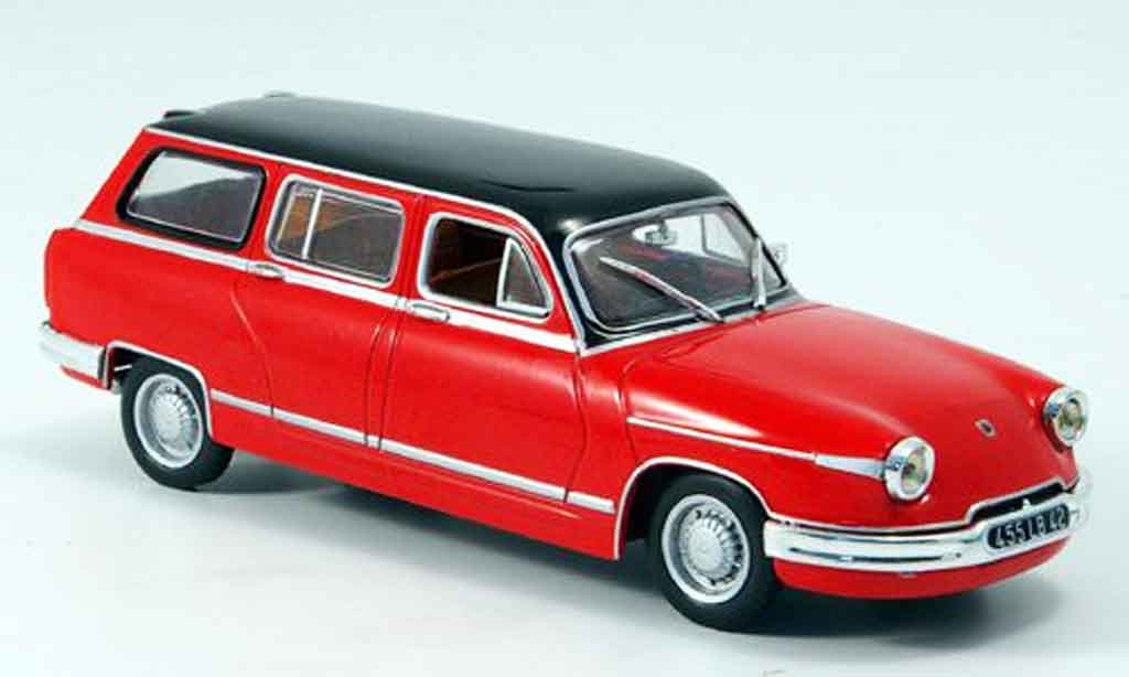 Panhard PL 17 1964 1/43 Norev 1964 break red black diecast model cars