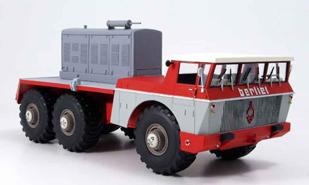 Berliet T100 1/43 Norev No.4 red grey 1959 diecast model cars