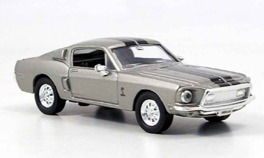 Shelby GT 500 1/43 Yat Ming KR grey black diecast model cars