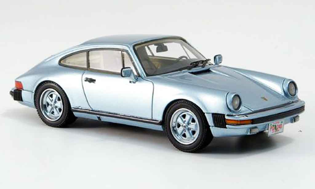 Porsche 930 1/43 Neo Carrera Coupe US Version blue 1985 diecast model cars