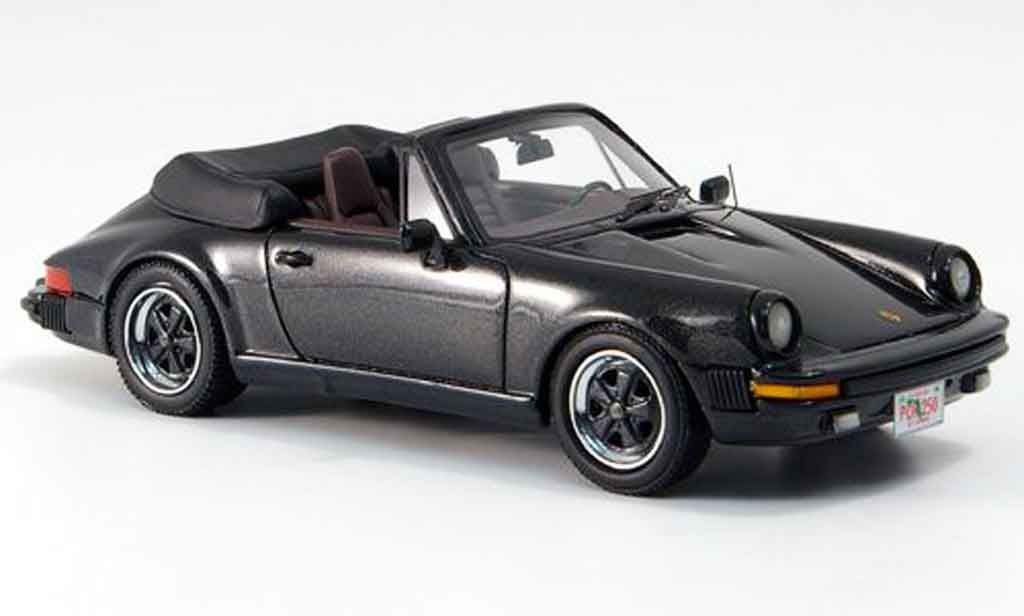 Porsche 930 1/43 Neo Carrera Convertible black US Version 1985 diecast model cars