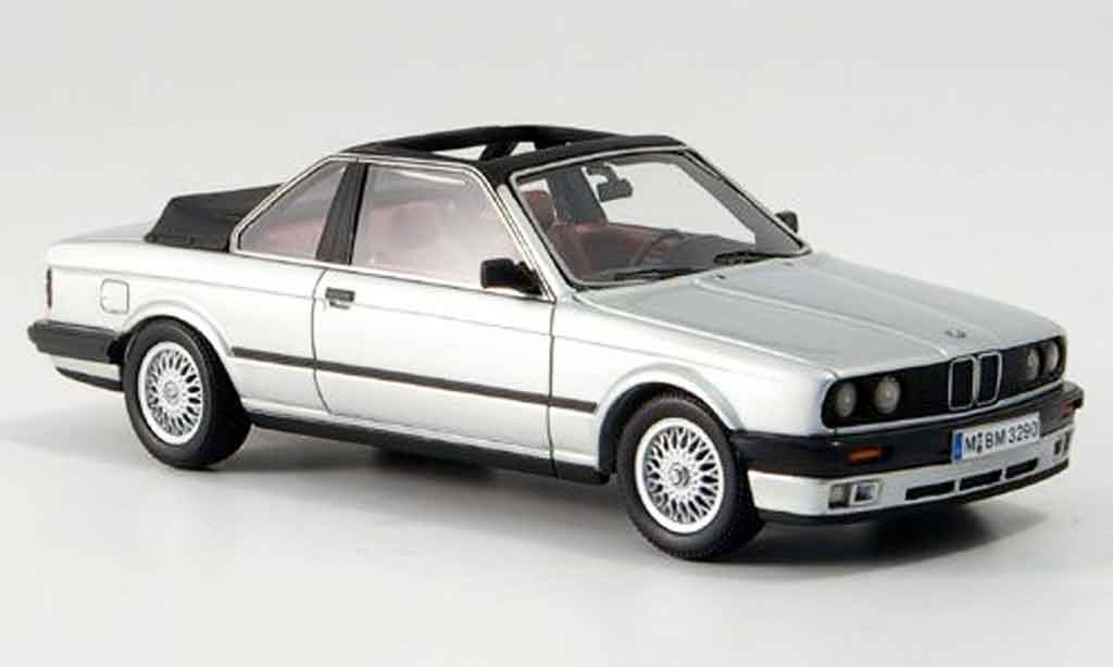 Bmw 318 E30 1/43 Neo E30 i (E30) Baur Convertible grey metallisee 1986 diecast model cars
