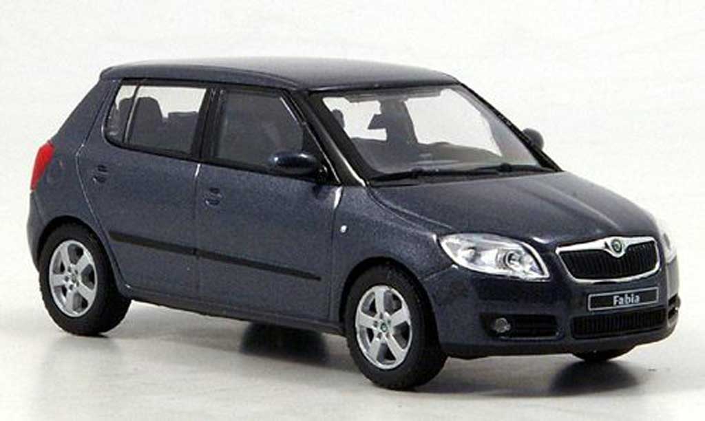 Skoda Fabia II 1/43 Abrex II anthrazit 2007 diecast model cars