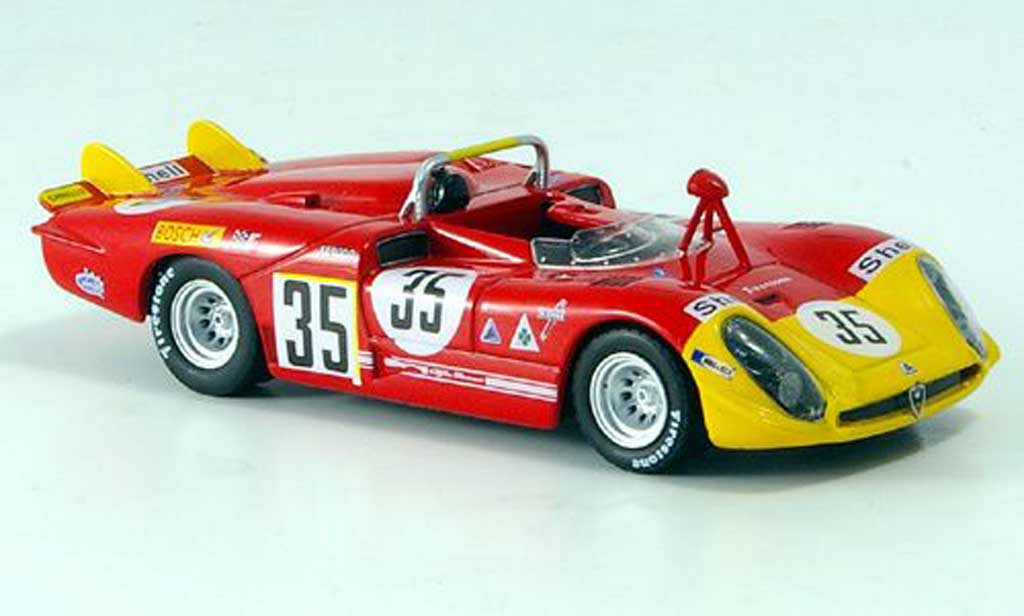 Alfa Romeo 33.3 1970 1/43 M4 1970 Spyder No.35 Stommelen/Galli 24h Le Mans diecast model cars