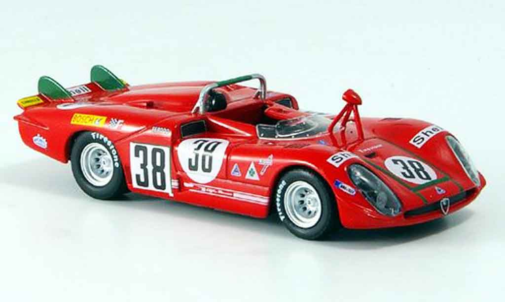 Alfa Romeo 33 1/43 M4 no.38 facetti zeccoli 24h le mans 1970 diecast model cars