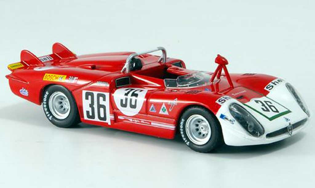 Alfa Romeo 33.3 1970 1/43 M4 1970 No.36 Courage/De Adamich 24h Le Mans diecast model cars