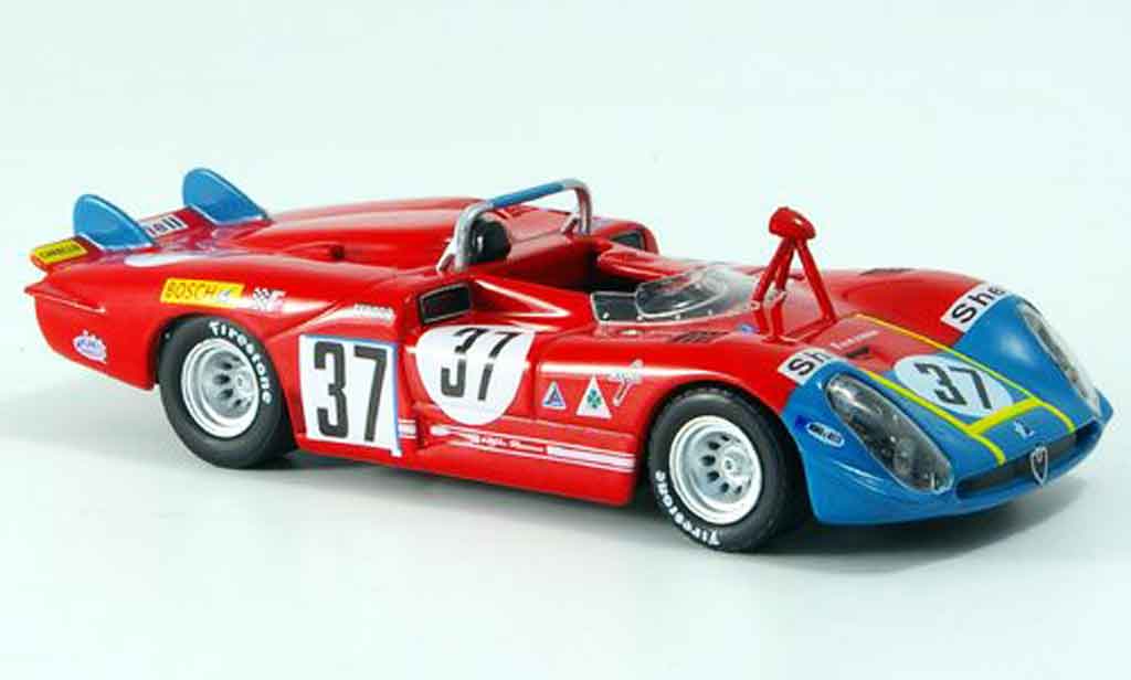 Alfa Romeo 33.3 1970 1/43 M4 1970 no.37 hezemans gregory 24h le mans diecast model cars