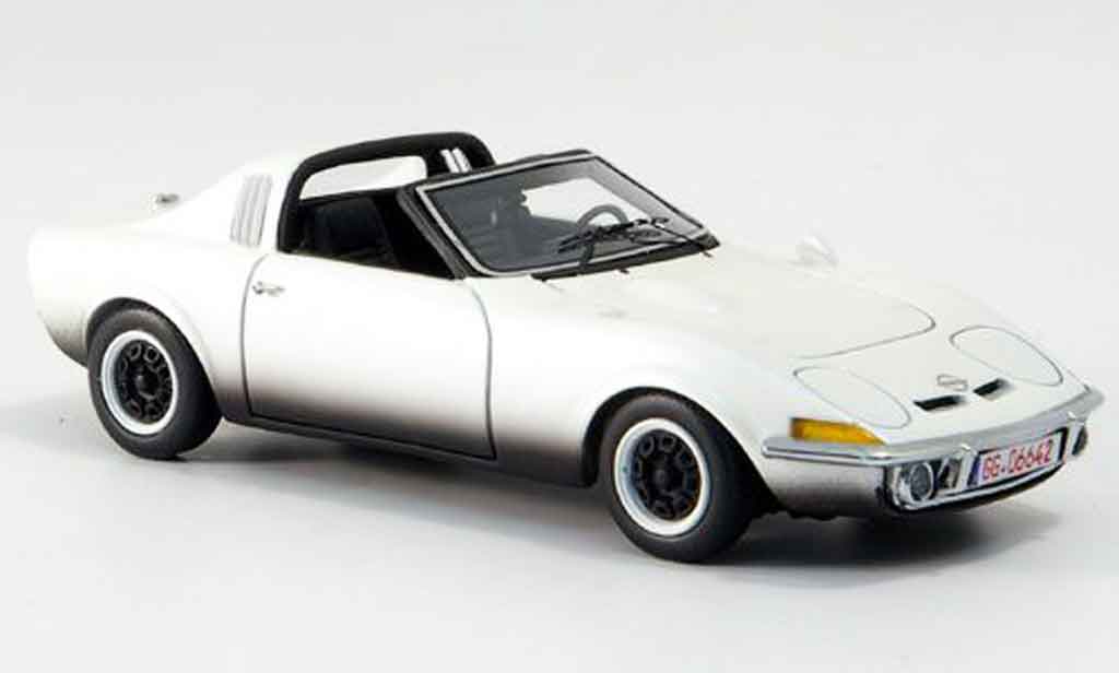 Opel GT Aero 1/43 Neo white 1969 diecast model cars