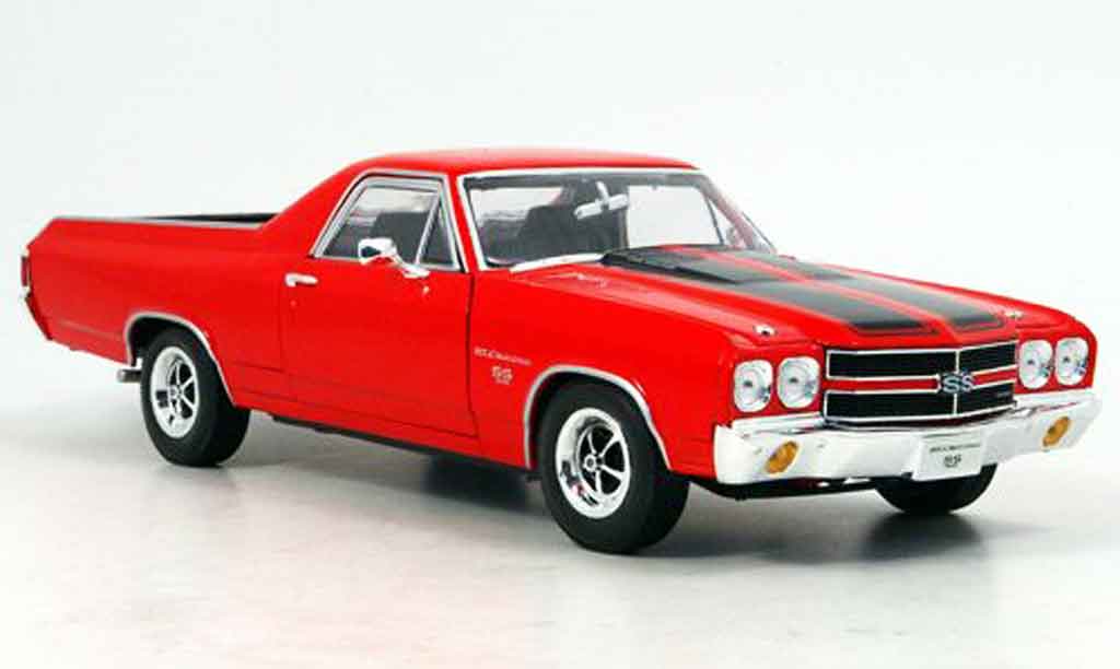 Chevrolet El Camino 1/18 Welly ss396 red 1970 diecast model cars