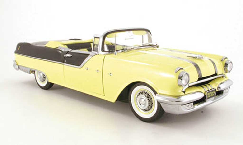 Pontiac Star Chief 1/18 Sun Star convertible yellow/noir 1955 diecast model cars