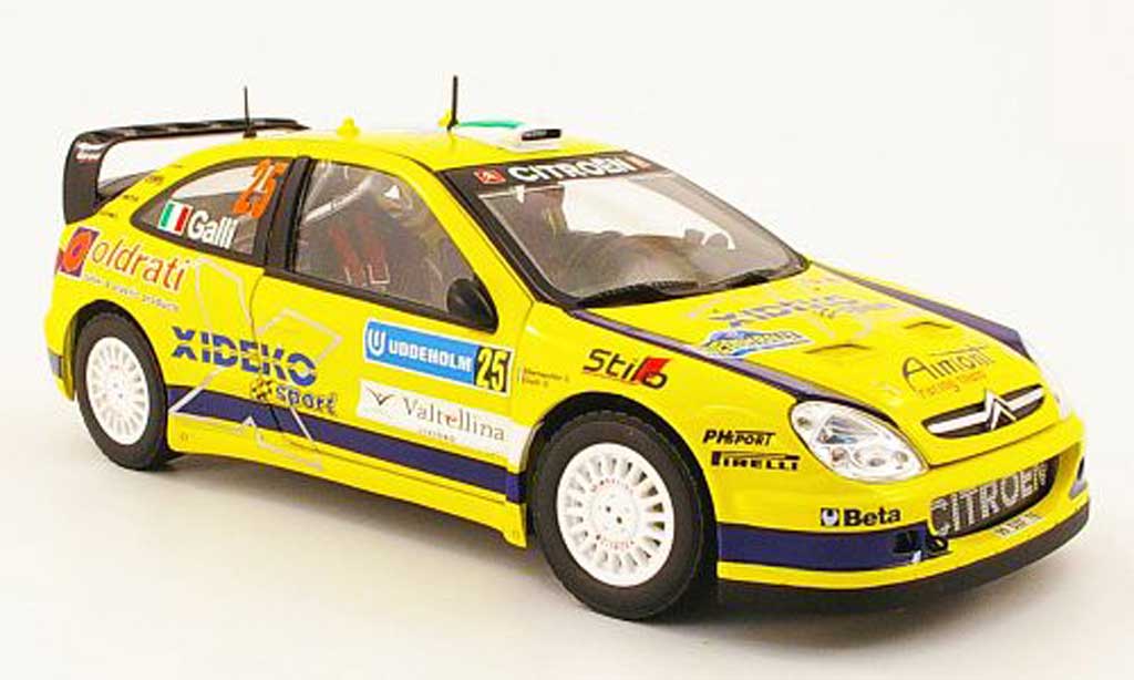Citroen Xsara WRC 2007 1/18 Sun Star WRC 2007 no.25 xideko rallye suisse diecast model cars