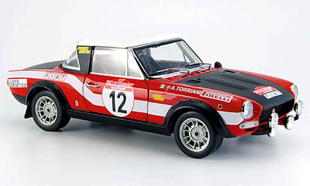 Fiat 124 Abarth 1/18 Sun Star Abarth no. 12 rallye san remo 1973 diecast model cars