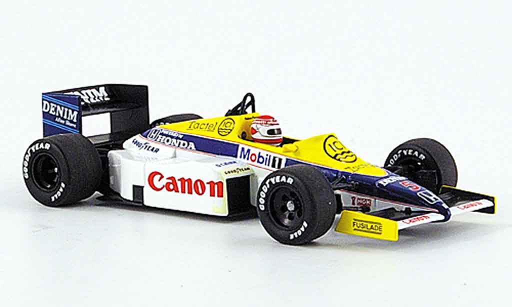 Honda F1 1/43 Minichamps Williams FW 10 No.5 Canon Test Paul Ricard Dez. 1985 diecast model cars