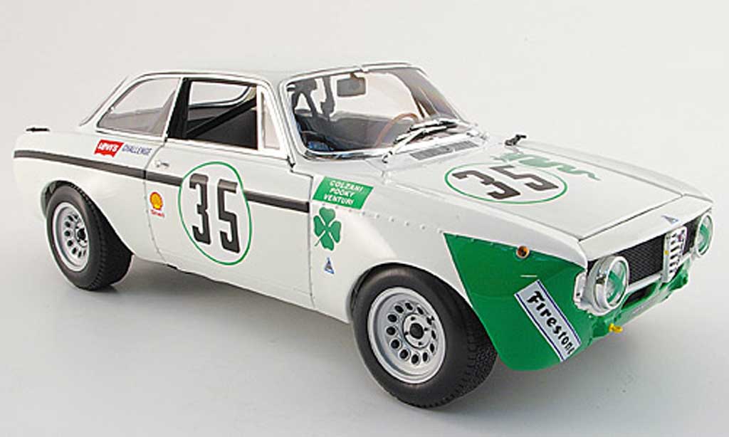 Alfa Romeo Giulia GTA 1300 1/18 Minichamps GTA 1300 junior no.35 jarama 1972 diecast model cars