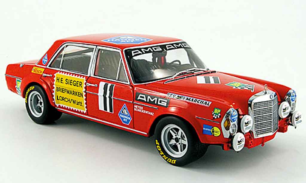 Mercedes 300 SEL 1/18 Minichamps SEL 6.8 amg no.11 24h paul ricard 1971 diecast model cars