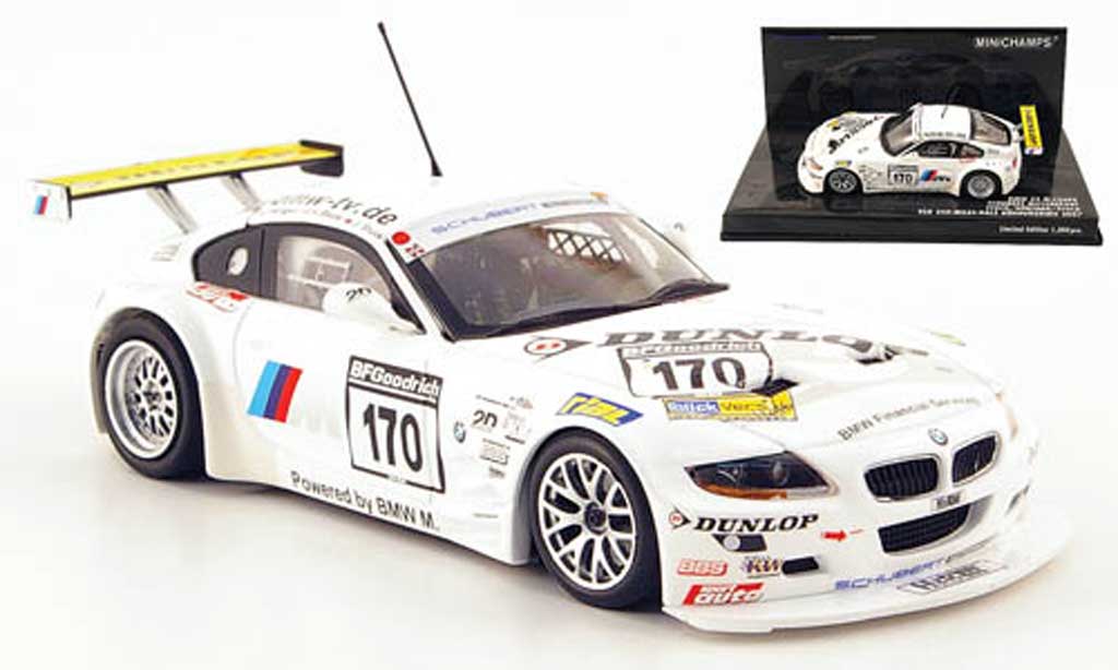 Bmw Z4 E85 1/43 Minichamps E85 M Coupe No.170 Schubert Racing VLN Race 2007 diecast model cars