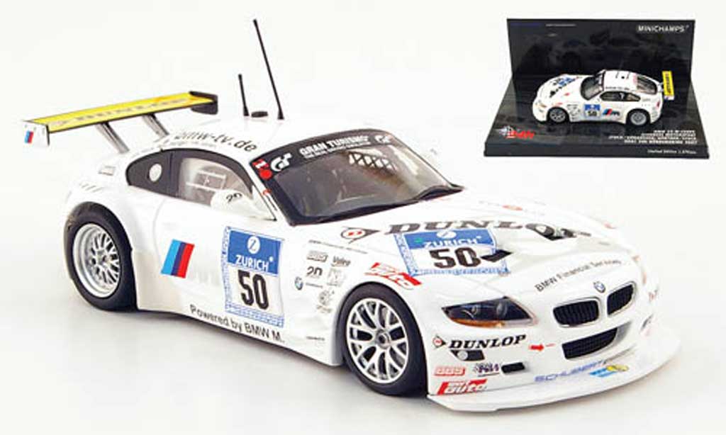Bmw Z4 E85 1/43 Minichamps E85 M Coupe No.50 Schubert Racing 24h ADAC 2007 diecast model cars