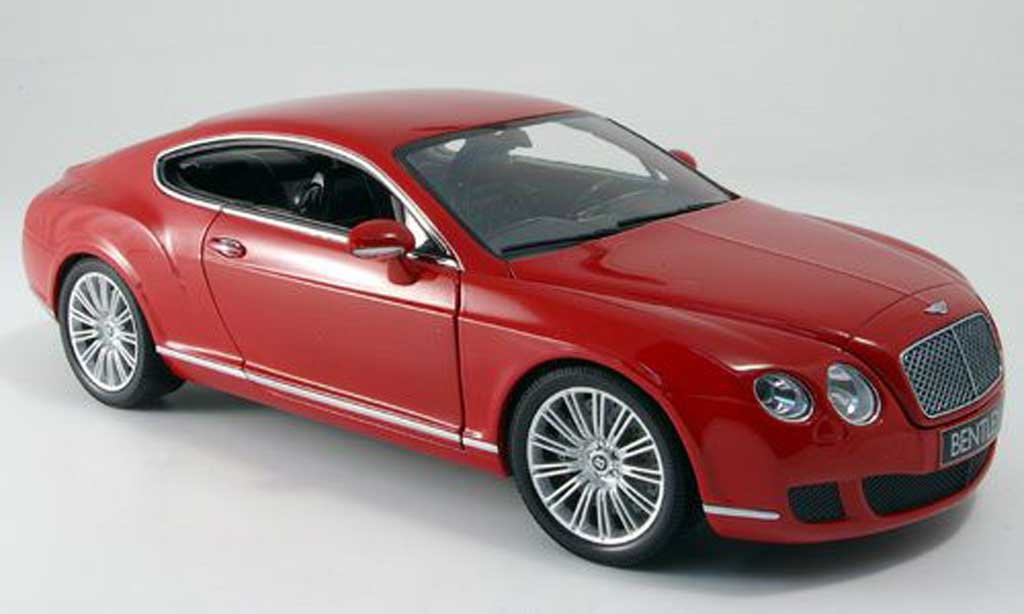 Bentley Continental GT 1/18 Minichamps GT red 2008 diecast model cars