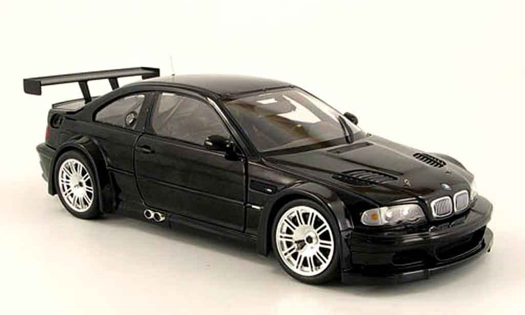 Bmw M3 E46 1/18 Minichamps GTR E46 street black 2001 diecast model cars